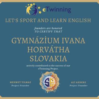 Projekt „Let´s sport and learn English“
