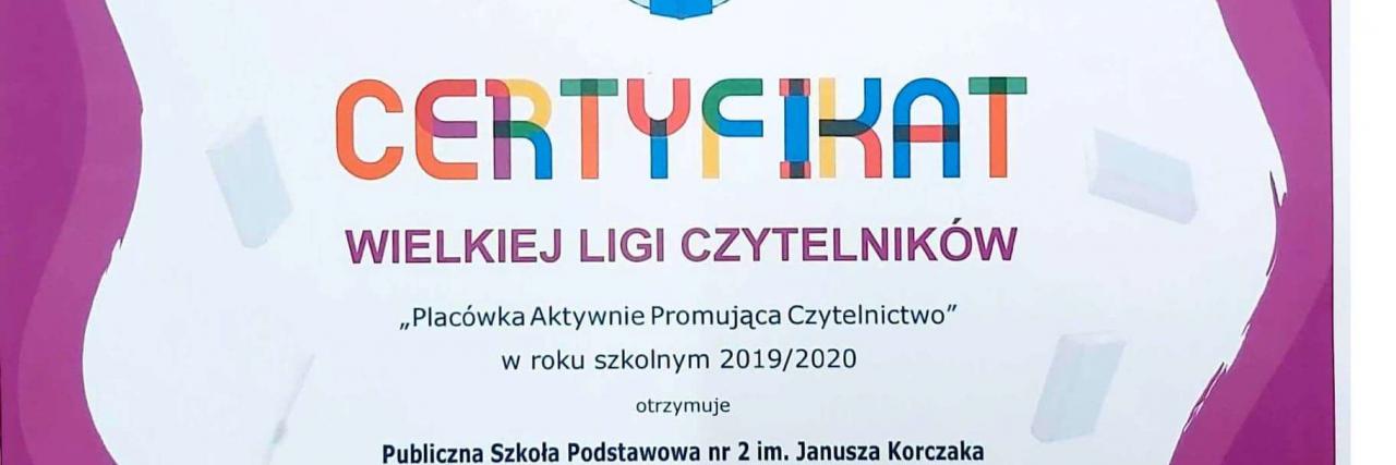 V Ogólnopolski Konkurs „Wielka Liga Czytelników”. Edycja 2019/2020. Mistrzostwa lokalne.