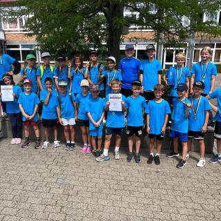 Leichtathletik Teamwettbewerb 3./4.Klassen im Fuchsparkstadion in Bamberg
