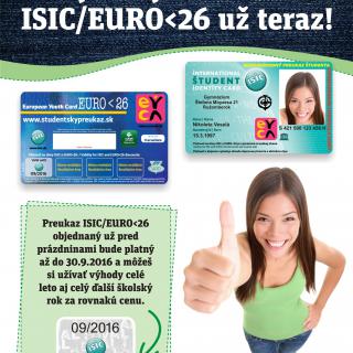 Preukaz ISIC EURO26