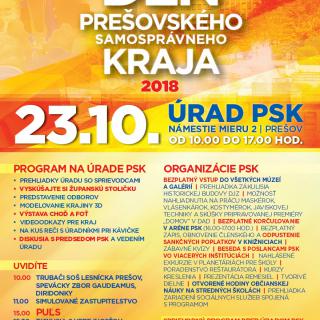 Deň Prešovského kraja - utorok 23. októbra 2018