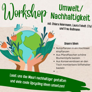 Workshop zum Thema Umwelt/ Nachhaltigkeit 