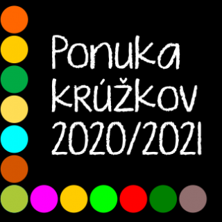 Ponuka krúžkov v šk. roku 2020/2021