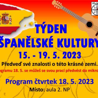 Týden španělské kultury 15. - 19. 5. 2023