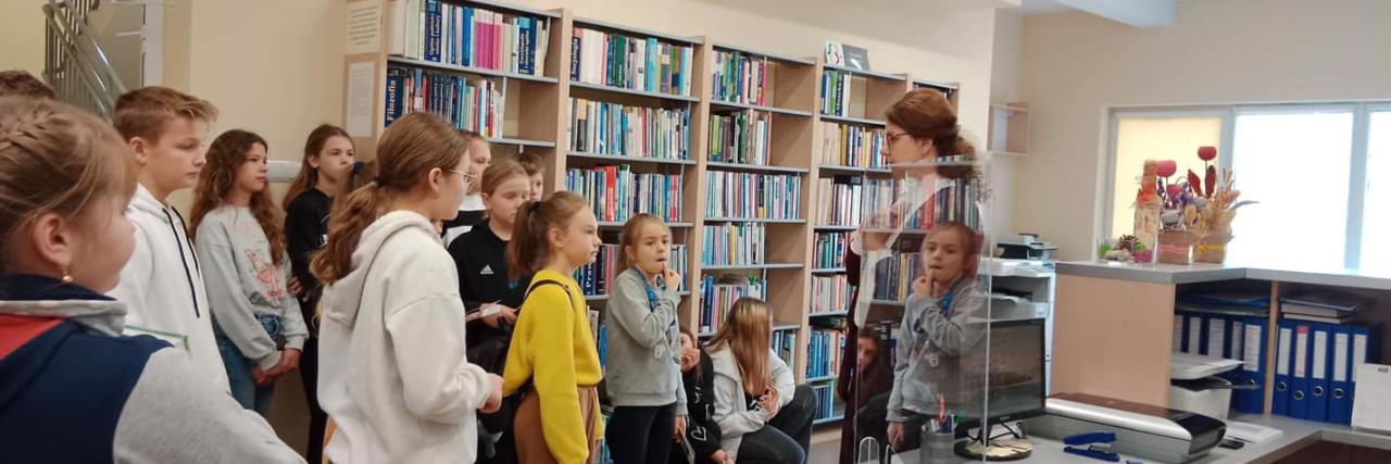 Wizyta w Gminnej Bibliotece Publicznej w Trzcinicy