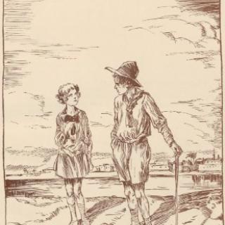 Mackiewicz, Kamil (1886-1931) - File:W_pustyni_i_w_puszczy_1929_(54738311).jpg Staś i Nel na ilustracji z 1929 roku.