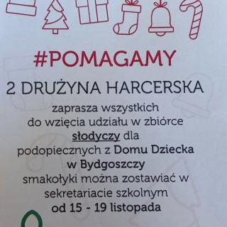 Pomagamy! Zbiórka słodyczy dla podopiecznych z Domu Dziecka w Bydgoszczy