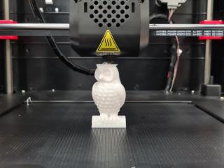 Sowa 3D - pierwszy wydruk na szkolnej drukarce 3D