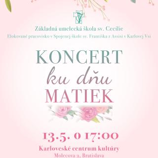 Koncert ku Dňu matiek 13.5.2019 Karlova Ves