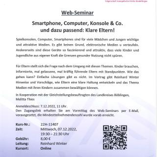 Web-Seminar: Smartphone, Computer, Konsole & Co.