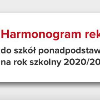 HARMONOGRAM REKRUTACJI 2020/2021