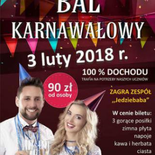 Bal Karnawałowy już w sobotę o godzinie 19.00 :)