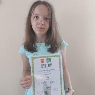 Nasza uczennica Dominika Strzalińska zajęła I miejsce w konkursie plastycznym organizowanym przez KRUS