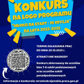 Konkurs na projekt logo Programu dla osób młodych „MŁODZI NA START - III EDYCJA” na lata 2023-2025