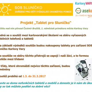 Projekt "Tablet pro Sluníčko"