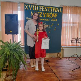 I i III miejsce dla uczniów  naszej szkoły na XVIII Festiwalu Muzyków  w Ostrowach Baranowskich