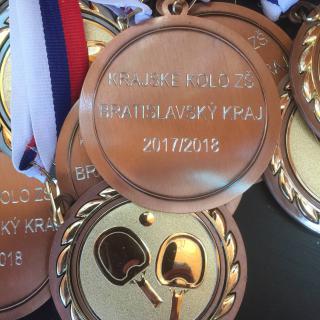 Bratislavské krajské kolo v stolnom tenise ZŠ a exhibícia našich žiakov