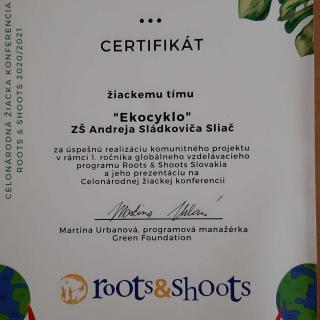 Celonárodná žiacka konferencia Roots & Shoots Slovakia