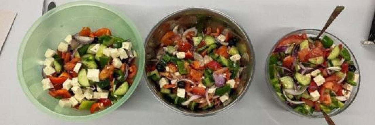 Our Greek Cooking Project: Preparing a Greek Salad