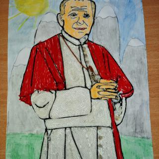"102.rocznica urodzin Ojca Świętego Papieża Jana Pawła II –Patrona naszej szkoły” rozstrzygnięcie konkursu szkolnego"