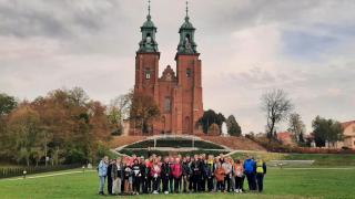 Grupa uczniów w Gnieznie