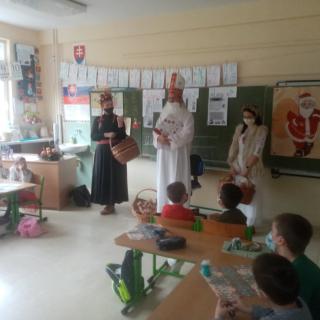 Sv. Mikuláš, sv. Barbora a sv. Lucia v 1.ročníku