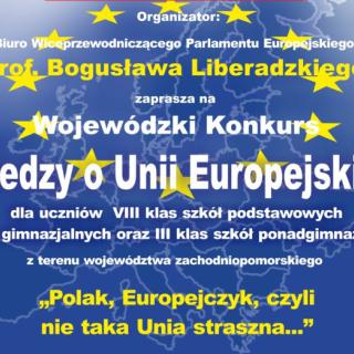 SUKCESY w Wojewódzkim Konkursie Wiedzy o Unii Europejskiej