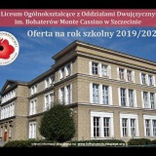 Oferta na rok szkolny 2019/2020