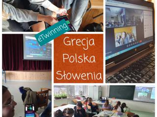 Spotkanie z uczniami z Grecji i Słowenii.