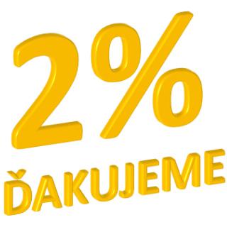 Darujte nám 2%