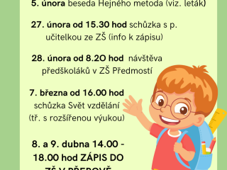 Informace pro předškoláky