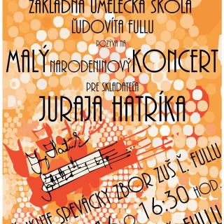 Malý narodeninový koncert skladateľa JURAJA HATRÍKA