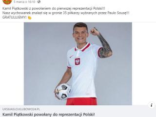 Wychowanek naszego "UKS Szóstka Jasło" w reprezentacji Polski !!! 