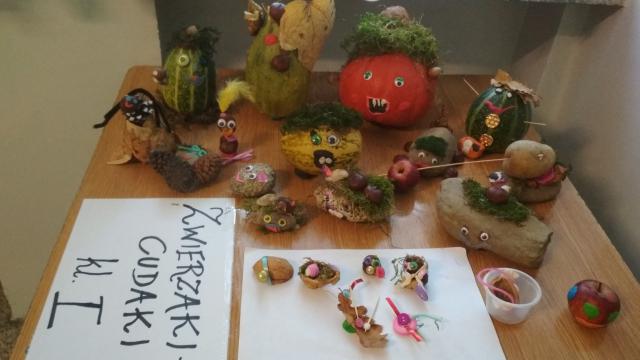 Warzywne CUDAKI wykonane przez uczniów klasy I w ramach lekcji prozdrowotnej.