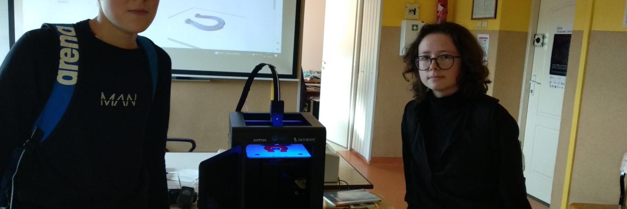 Pokaz drukowania  3D w czasie udziału w Międzynarodowym Konkursie "Bóbr"