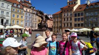 Nasi uczniowie na wycieczce w Warszawie