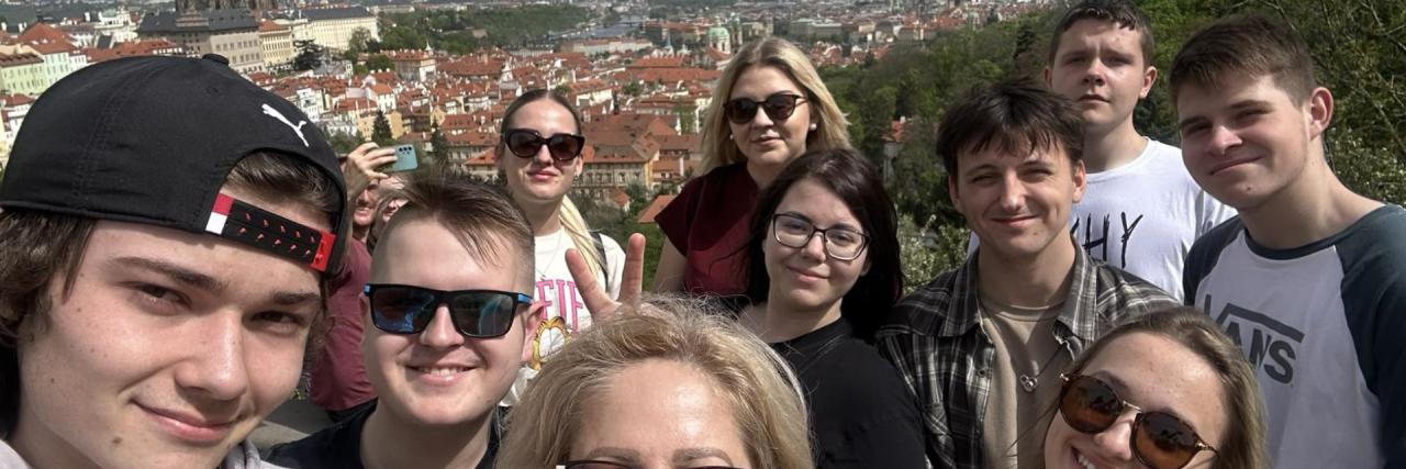 Študenti na projekte Erasmus + 2024 v Prahe