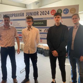 Opäť úspech nášho žiaka v celoslovenskom finále súťaže Autoopravár Junior 2024