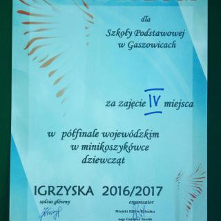 Półfinały wojewódzkie w wykonaniu uczniów SP Gaszowice