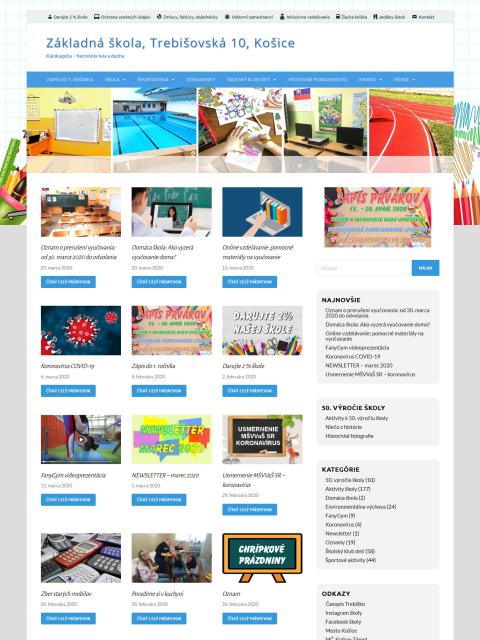 Web stránka školy